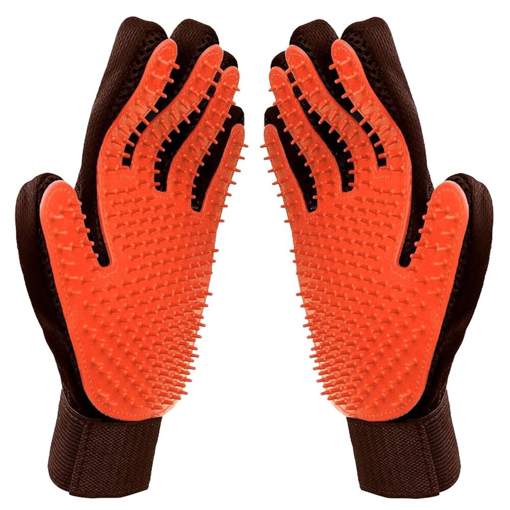 Grooming Gloves, 2 ct - Soft-Tip Pet Grooming Gloves for Dogs, Cats & Horses